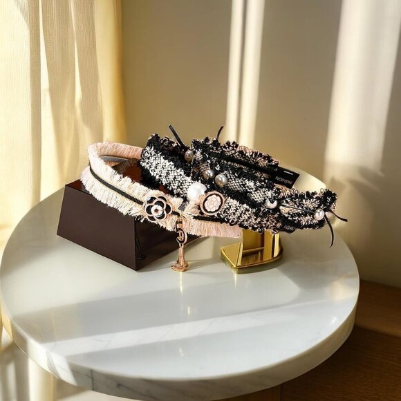Pearl Hairband for Women Decorative Headband Jeweled Beads Fashion Accessory main image 4